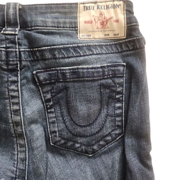 True Religion Distressed Moto Jean Size 26 - Picture 5 of 5